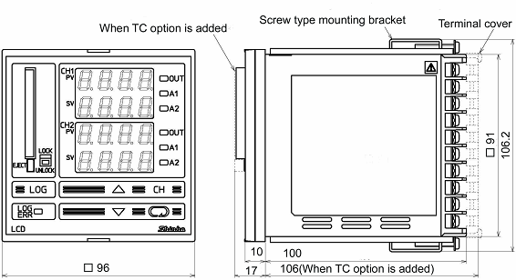 LCD-13A_external dimension